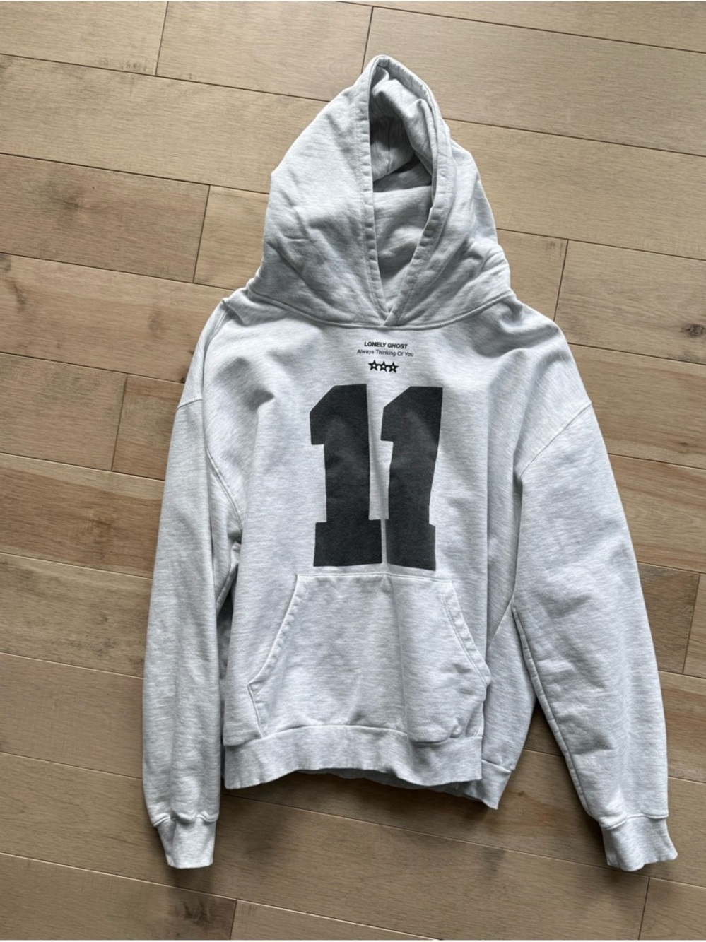 Lonely Ghost hooded pullover sweatshirt